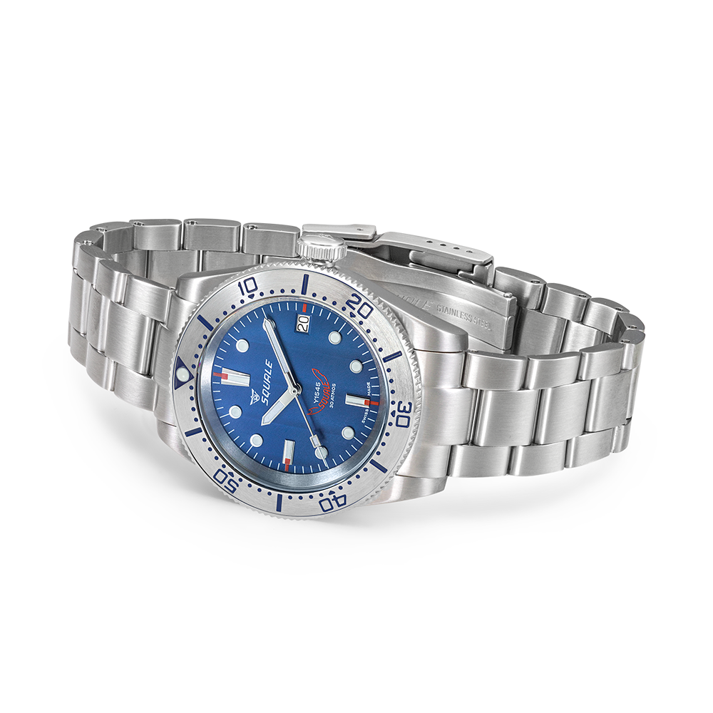 1545 Steel Blue Bracelet || Squale Official Website