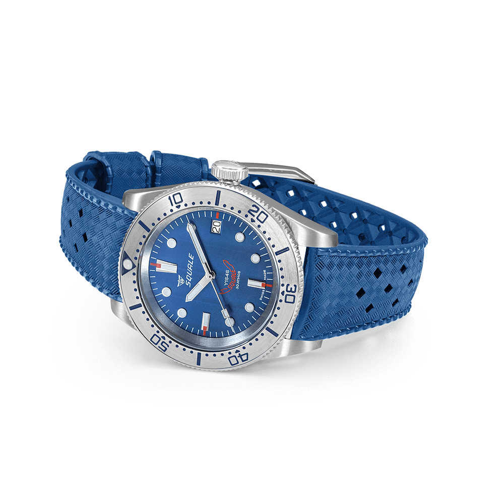 1545 Steel Blue Rubber || Squale Official Website