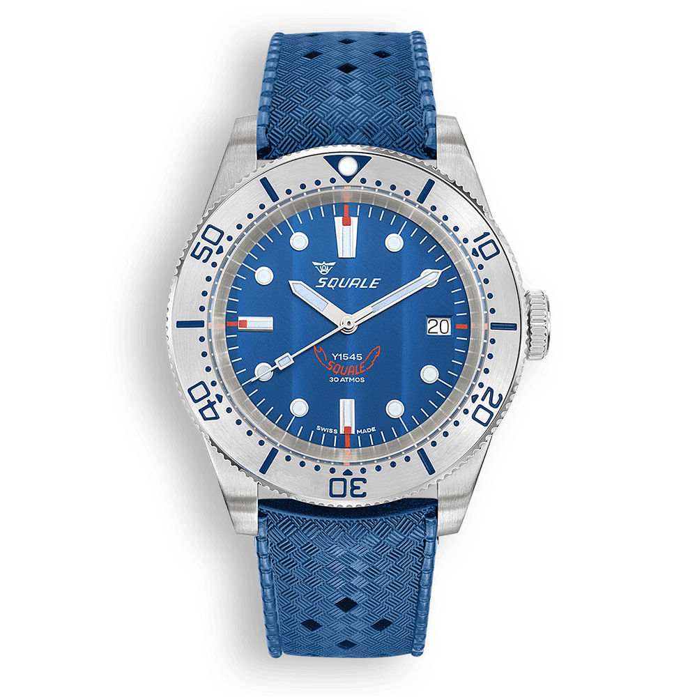 1545 Steel Blue Rubber || Squale Official Website